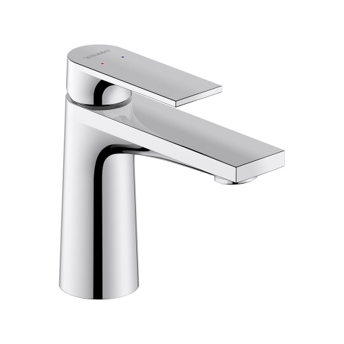 Immagine di Duravit TULUM miscelatore monocomando per lavabo H.14 cm, senza scarico, finitura cromo TU1010002010