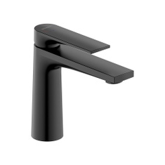 Immagine di Duravit TULUM miscelatore monocomando per lavabo H.17 cm, tecnologia Freshstart, senza scarico, colore nero finitura opaco TU1021002046