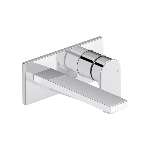 Immagine di Duravit TULUM miscelatore monocomando per lavabo, a parete, senza corpo incasso, finitura cromo TU1070004010