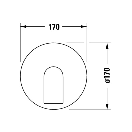 Immagine di Duravit TULUM miscelatore monocomando doccia, ad incasso, senza corpo incasso, finitura cromo TU4210010010
