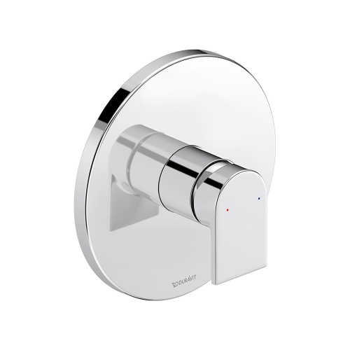 Immagine di Duravit TULUM miscelatore monocomando doccia, ad incasso, senza corpo incasso, finitura cromo TU4210010010