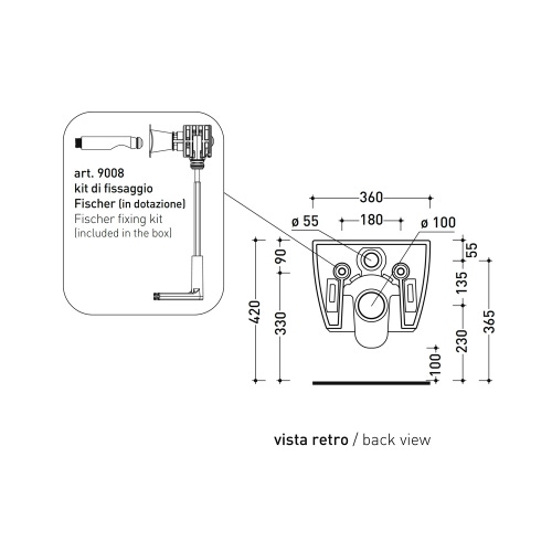 Immagine di Flaminia APP vaso sospeso con sistema gosilent®, senza brida e senza sedile, colore bianco finitura lucido AP118S