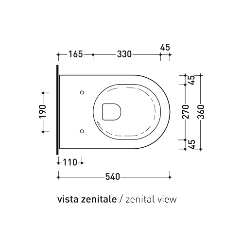 Immagine di Flaminia APP vaso sospeso con sistema gosilent®, senza brida e senza sedile, colore bianco finitura lucido AP118S