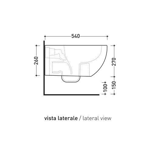 Immagine di Flaminia APP vaso sospeso con sistema gosilent®, senza brida e senza sedile, colore bianco finitura lucido AP118S