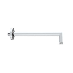 Immagine di Bossini Braccio doccia P.35 cm e Ø 2,1 cm, in ottone, a 90° con rosone, finitura cromo H70000H00030003