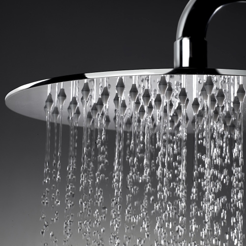 Immagine di Bossini TETIS soffione rotondo Ø 25 cm, in acciao inox, 1 getto, finitura cromo I00871000030005