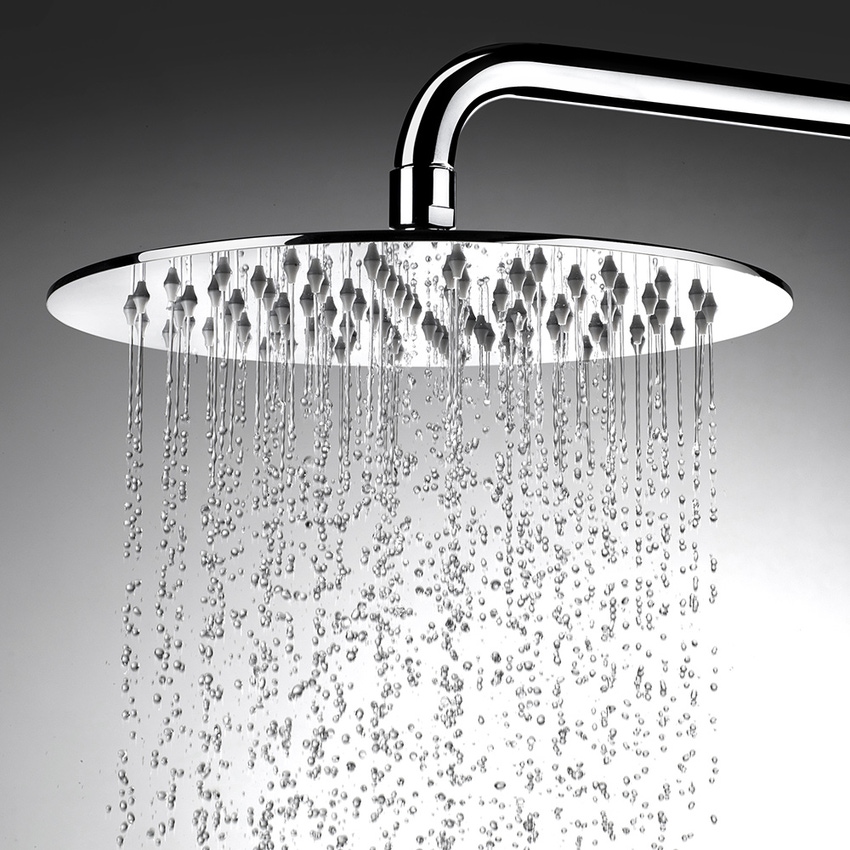 Immagine di Bossini TETIS soffione rotondo Ø 25 cm, in acciao inox, 1 getto, finitura cromo I00871000030005