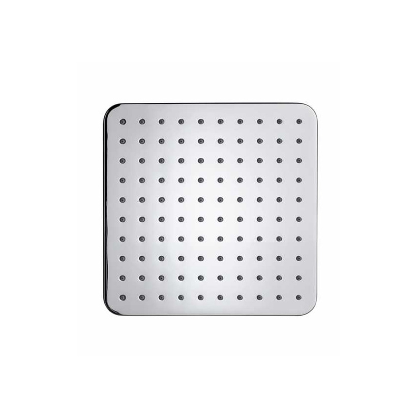 Immagine di Bossini COSMO soffione quadrato 23 cm, in ottone, autopulente con snodo, finitura cromo I00597000030005