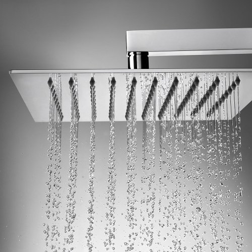 Immagine di Bossini TETIS soffione 25 cm, in acciao inox, 1 getto, finitura cromo I00874000030005