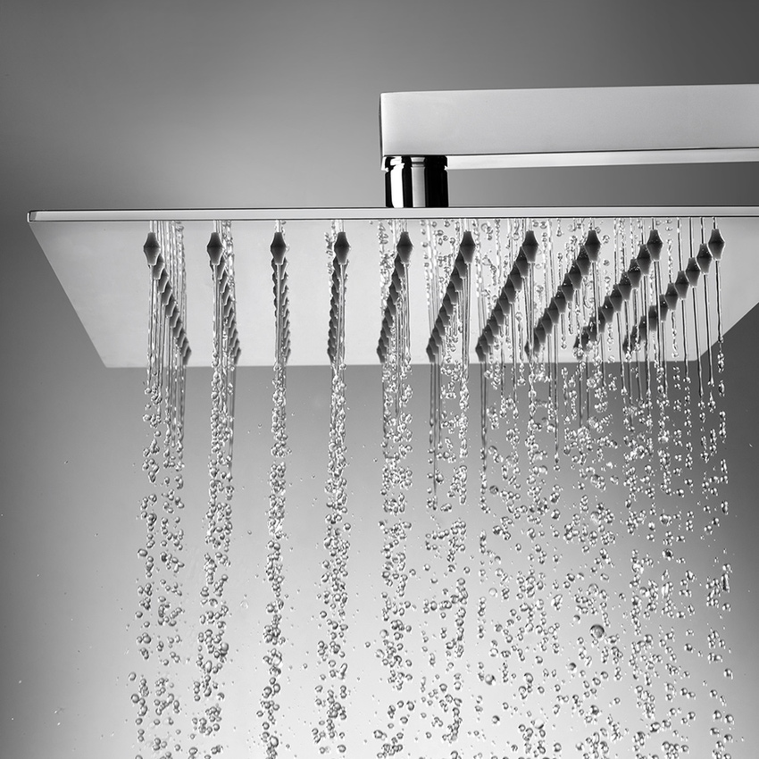 Immagine di Bossini TETIS soffione 25 cm, in acciao inox, 1 getto, finitura cromo I00874000030005