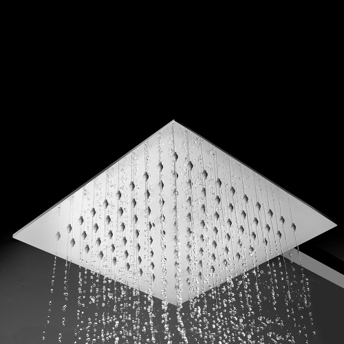 Immagine di Bossini TETIS soffione quadrato 30 cm, in acciao inox, 1 getto, finitura cromo I00875000030005