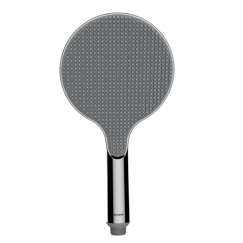Immagine di Bossini APICE doccetta Ø14 cm, monogetto, con diffusore in gomma termoplastica, con funzione Easy Clean, finitura cromo B00900000030005