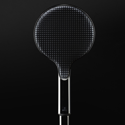 Immagine di Bossini APICE doccetta Ø14 cm, monogetto, con diffusore in gomma termoplastica, con funzione Easy Clean, finitura cromo B00900000030005