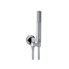 Immagine di Bossini ZEN kit supporto orientabile con presa acqua, doccia, flessibile Cromolux 150 cm, finitura cromo C54004C00030004