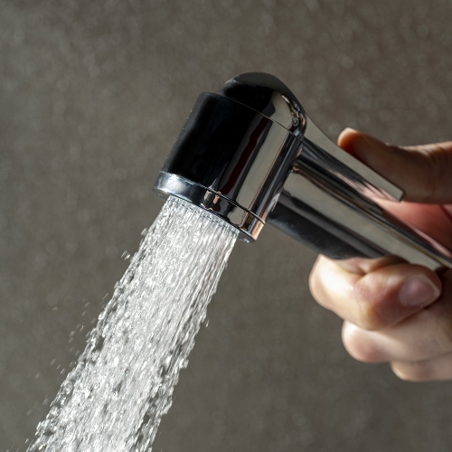 Immagine di Bossini APICE kit doccetta bidet con supporto fisso e flessibile Cromolux 125 cm, finitura cromo C98042B00030005