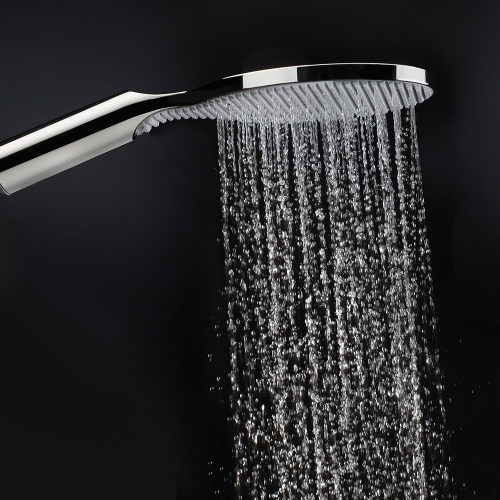 Immagine di Bossini APICE duplex doccetta Ø 14 cm, con presa acqua ad incasso e supporto doccia, con flessibile Cromolux 150 cm, finitura cromo CE3002C00030005