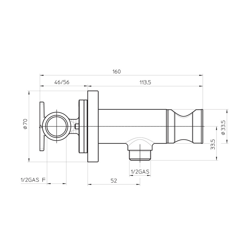 Immagine di Bossini PALOMA BRASS idroscopino con doccia a pulsante in ottone e flessibile in ottone 125 cm, finitura cromo E37005B00030015