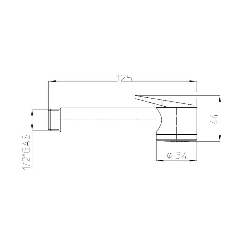 Paloma Kit Shut-Off Doccetta Cromo Bossini