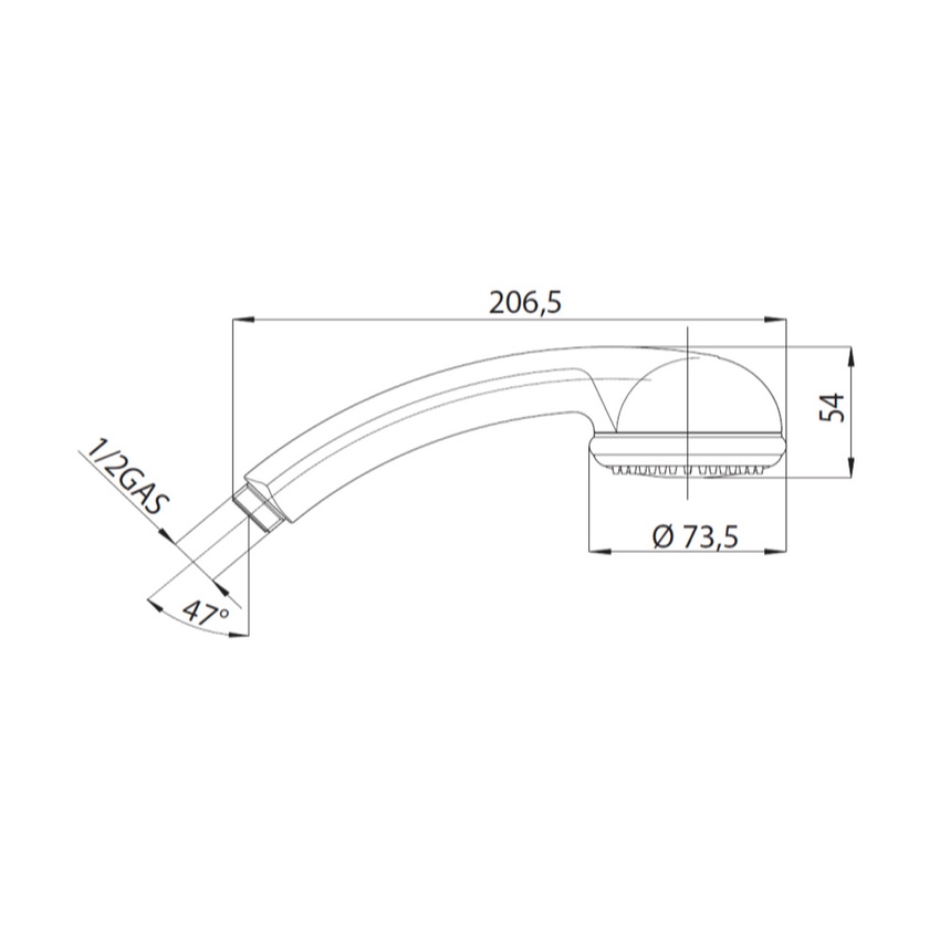Immagine di Bossini KARINA doccia Ø 7,35 cm, 3 getti, con risparmio idrico, finitura cromo B00067000030005