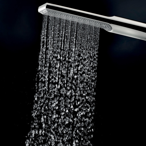 Immagine di Bossini APICE SLIM duplex doccetta con presa acqua ad incasso e supporto in ottone e flessibile Cromolux 150 cm, finitura cromo CE3004C00030005