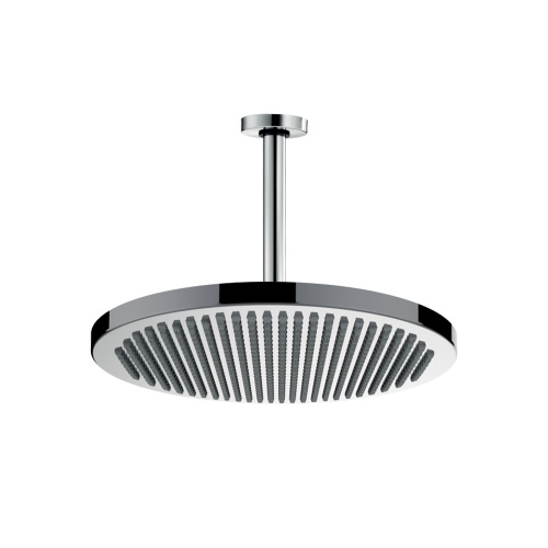 Immagine di Bossini APICE set composto da soffione Ø 28 cm e braccio doccia verticale H.30 cm, finitura cromo H31430D00030005