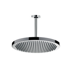 Immagine di Bossini APICE set composto da soffione Ø 28 cm e braccio doccia verticale H.30 cm, finitura cromo H31430G00030005