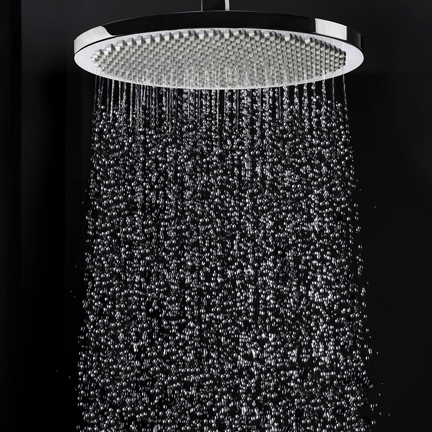 Immagine di Bossini APICE soffione Ø 28 cm, con diffusore il silicone, con funzione Easy Clean, finitura cromo I00430000030005