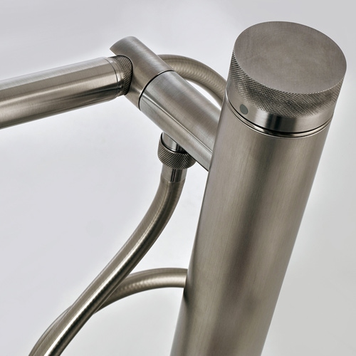 Immagine di Bossini ACCIAIO INOX miscelatore H.103.5 cm per vasca, a pavimento, in acciaio, finitura inox INL001000075005