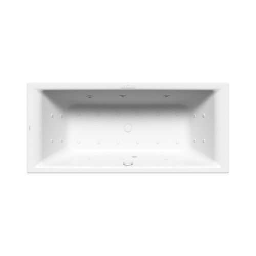 Immagine di Kaldewei PURO DUO vasca rettangolare L.180 P.80 cm, con COMBIMASSAGE BODY & SOUL, in acciaio smaltato, colore bianco alpino 266460000001