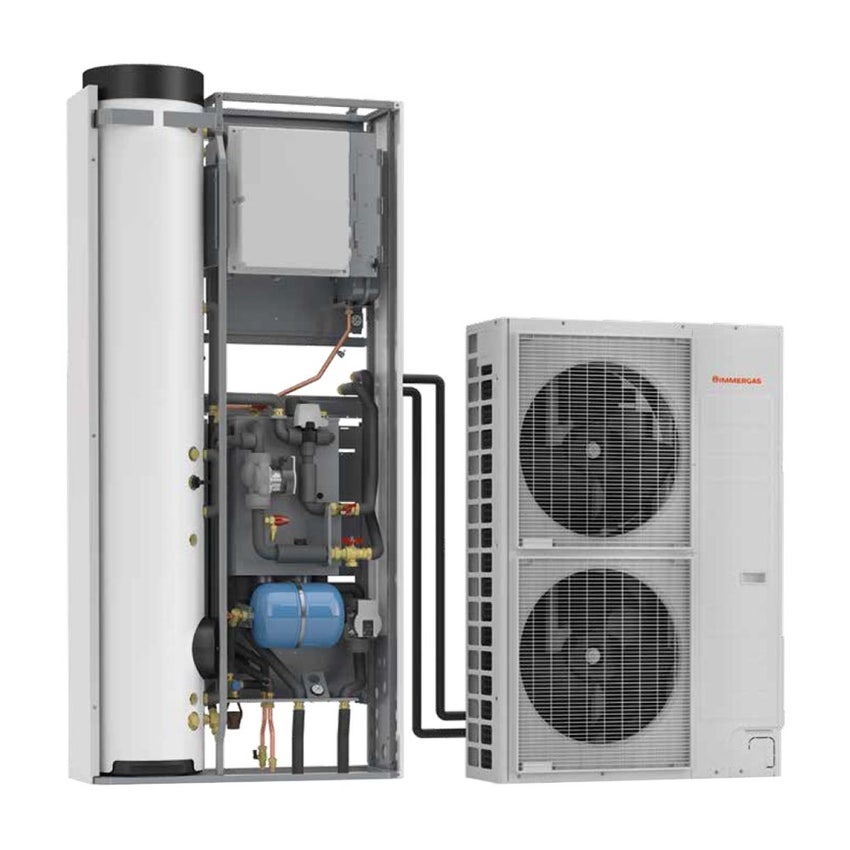 Immagine di Immergas Kit TRIO HYDRO 5 sistema ELECTRIC R32 Pompa di calore idronica con kit accessori con resistenza sanitario 1.5 kW 3.032432+3.032748