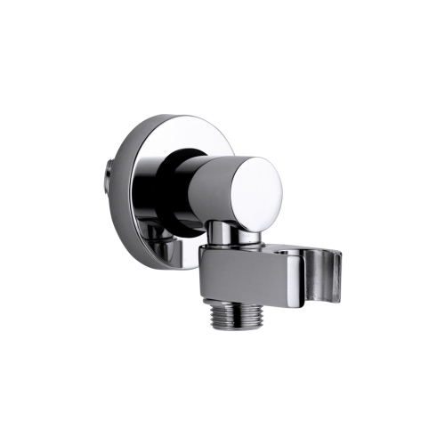 Immagine di Bossini Supporto orientabile con presa d'acqua integrata, attacco conico e girevole, in ottone, finitura cromo C54000000030003