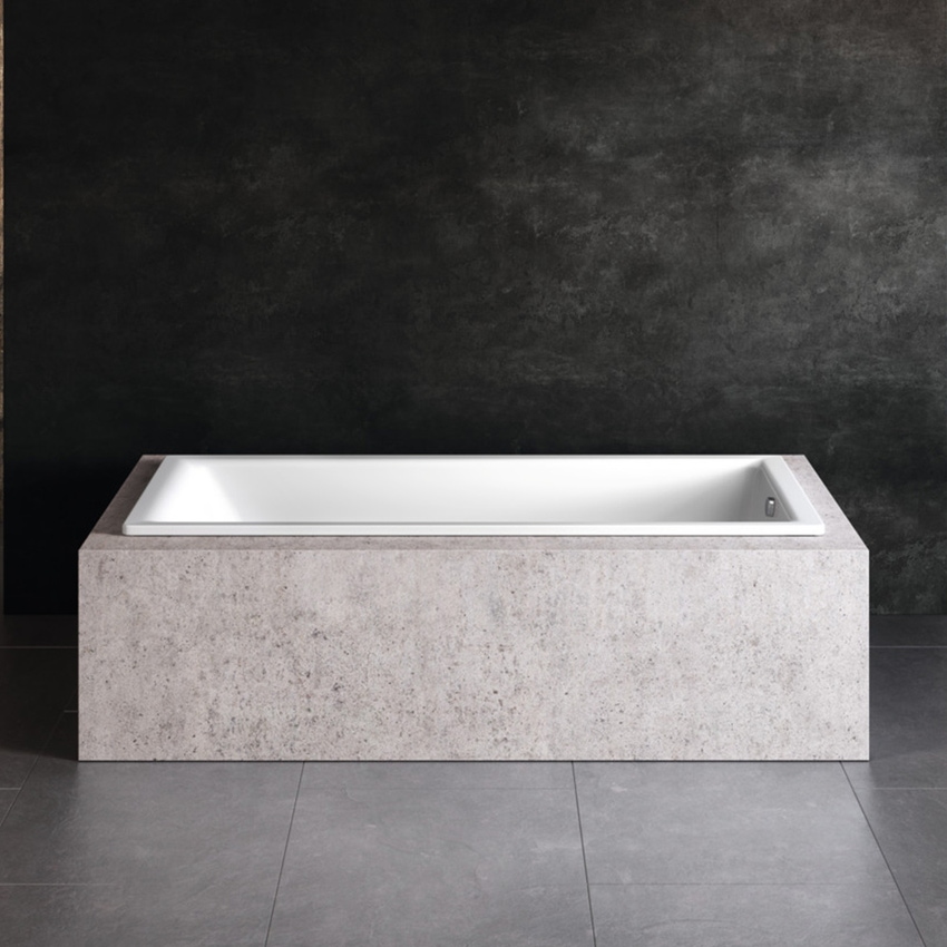 Immagine di Kaldewei PURO vasca rettangolare L.170 P.75 cm, con Airmassage Soul, in acciaio smaltato, colore bianco alpino 256260510001