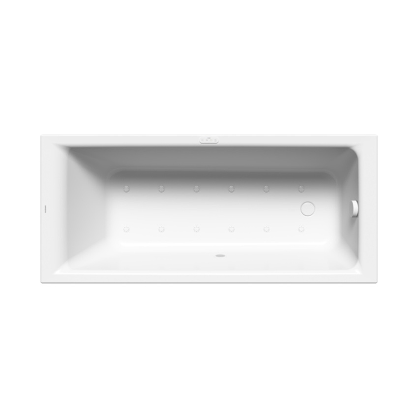 Immagine di Kaldewei PURO vasca rettangolare L.170 P.75 cm, con Airmassage Soul, in acciaio smaltato, colore bianco alpino 256260510001
