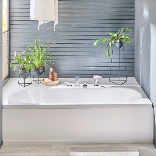 Immagine di Kaldewei CENTRO DUO vasca rettangolare L.180 P.80 cm, con AIRMASSAGE SOUL, in acciaio smaltato, colore bianco alpino 283360510001