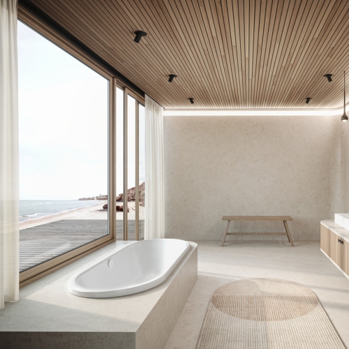 Immagine di Kaldewei CENTRO DUO OVAL vasca ovale L.180 P.80 cm, con AIRMASSAGE SOUL, in acciaio smaltato, colore bianco alpino 282860510001