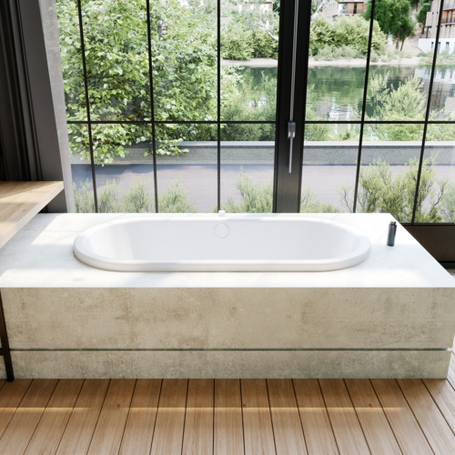 Immagine di Kaldewei CENTRO DUO OVAL vasca ovale L.180 P.80 cm, con AIRMASSAGE SOUL, in acciaio smaltato, colore bianco alpino 282860510001