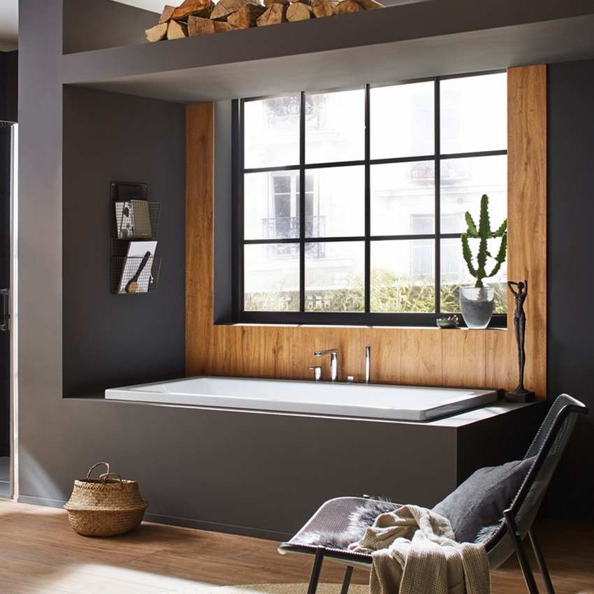 Immagine di Kaldewei CONODUO vasca rettangolare L.180 P.80 cm, con AIRMASSAGE SOUL, in acciaio smaltato, colore bianco alpino 235160510001