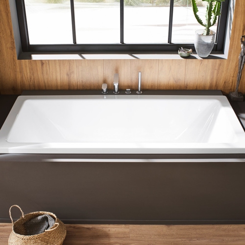 Immagine di Kaldewei CONODUO vasca rettangolare L.180 P.80 cm, con AIRMASSAGE SOUL, in acciaio smaltato, colore bianco alpino 235160510001