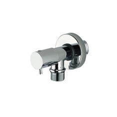 Immagine di Bossini Rubinetto d’arresto da 1/2”M con vitone a dischi di ceramica e supporto doccia girevole, finitura cromo  E57000000030003