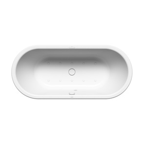 Immagine di Kaldewei MEISTERSTÜCK CENTRO DUO OVAL vasca ovale freestanding L.175 P.75 cm, con AIRMASSAGE SOUL, superficie autopulente inclusa, in acciaio smaltato, colore bianco alpino 200160513001
