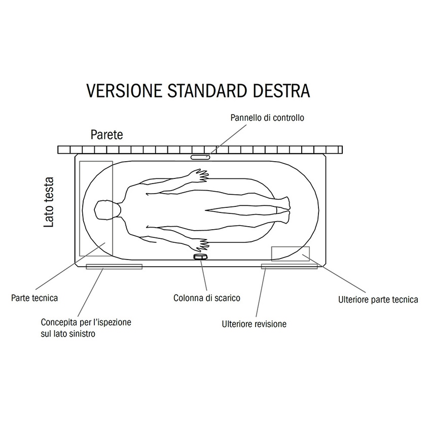 Immagine di Kaldewei MEISTERSTÜCK CENTRO DUO OVAL vasca ovale freestanding L.175 P.75 cm, con AIRMASSAGE SOUL, superficie autopulente inclusa, in acciaio smaltato, colore bianco alpino 200160513001