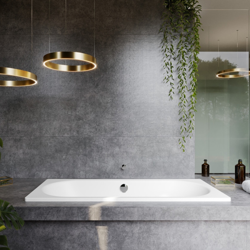 Immagine di Kaldewei CLASSIC DUO vasca rettangolare L.170 P.75 cm, con AQUAMASSAGE FULL BODY, in acciaio smaltato, colore bianco alpino 290760250001