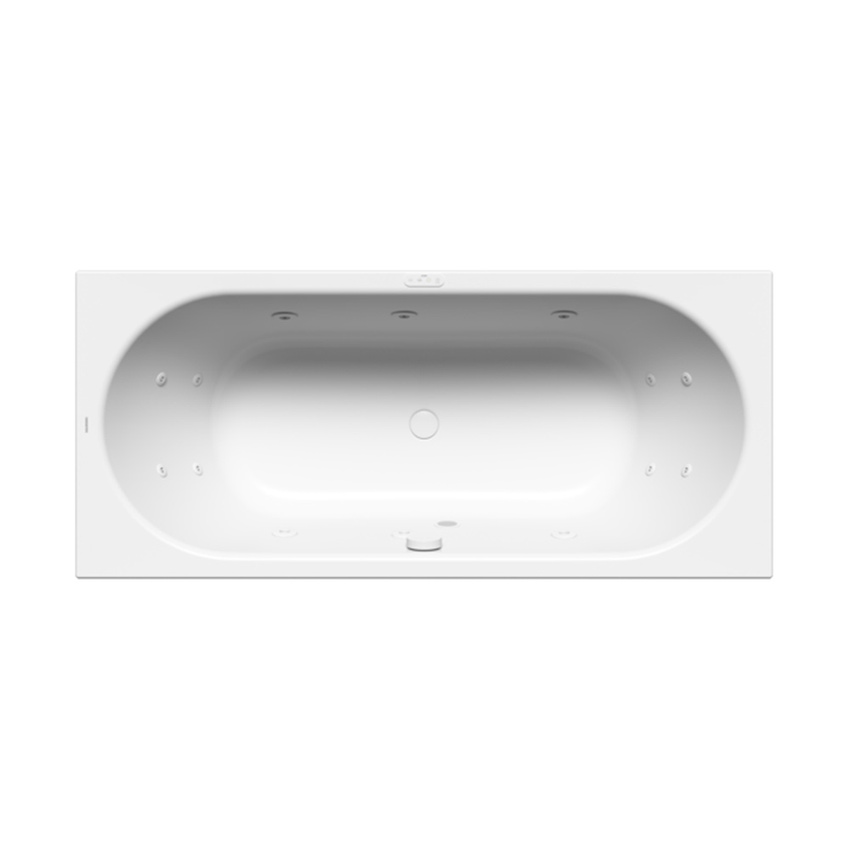 Immagine di Kaldewei CLASSIC DUO vasca rettangolare L.170 P.75 cm, con AQUAMASSAGE FULL BODY, in acciaio smaltato, colore bianco alpino 290760250001