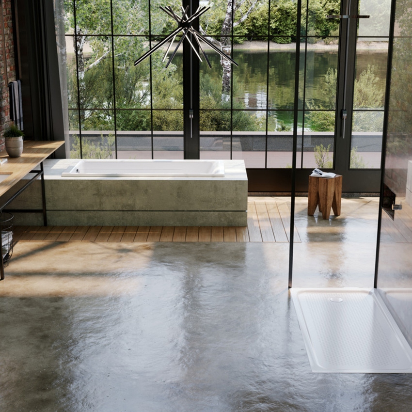 Immagine di Kaldewei PURO vasca rettangolare L.170 P.75 cm, con AQUAMASSAGE FULL BODY, in acciaio smaltato, colore bianco alpino 256260250001