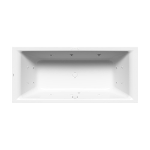 Immagine di Kaldewei PURO DUO vasca rettangolare L.170 P.75 cm, con AQUAMASSAGE FULL BODY, in acciaio smaltato, colore bianco alpino 266360250001