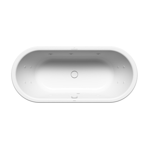Immagine di Kaldewei CENTRO DUO OVAL vasca ovale L.180 P.80 cm, con AQUAMASSAGE FULL BODY, in acciaio smaltato, colore bianco alpino 282860250001