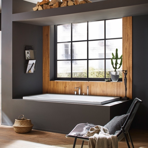 Immagine di Kaldewei CONODUO vasca rettangolare L.180 P.80 cm, con AQUAMASSAGE FULL BODY, in acciaio smaltato, colore bianco alpino 235160250001