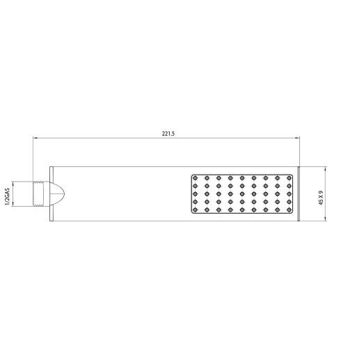 Immagine di Bossini FLAT ONE doccia, monogetto,  in ottone, colore bianco finitura opaco  B00270000045005