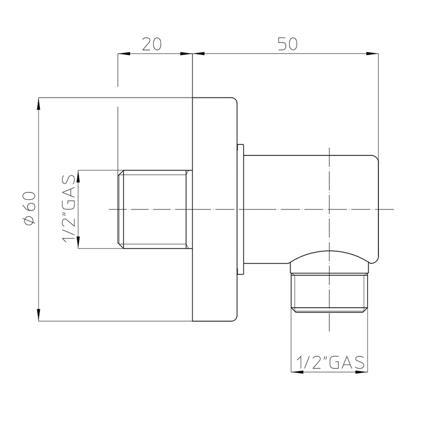 Immagine di Bossini ZEN presa d'acqua, in ottone, con rosone, colore bianco finitura opaco V00228000045003