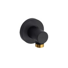 Immagine di Bossini ZEN presa d'acqua, in ottone, con rosone, colore nero finitura opaco V00228000073003